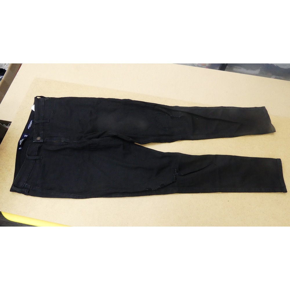 Hollister Jean Legging Womens 15L Black Excellent Distressed High Rise Stretch